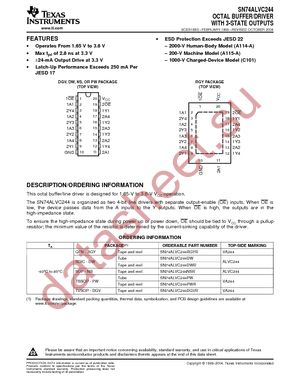 SN74ALVC244DWRG4 datasheet  